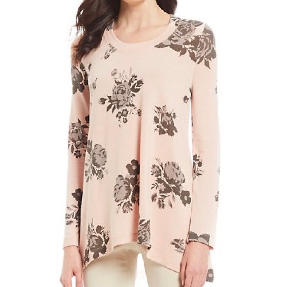 Chelsea & Theodore NWT Floral Print Sweater - Picture 1 of 5